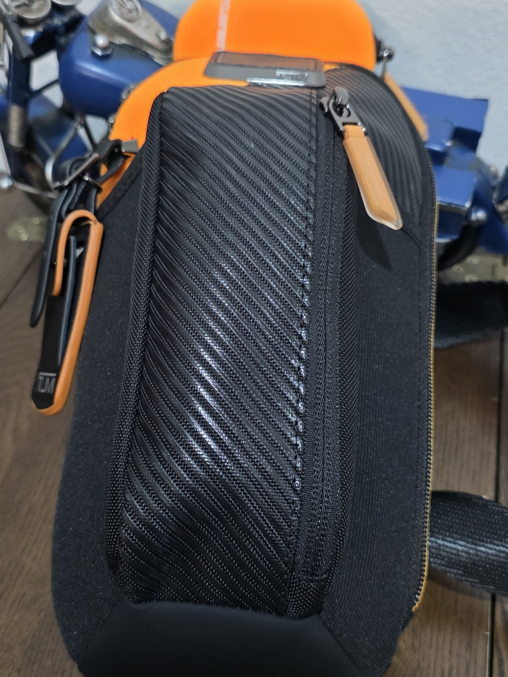 Black & Orange Men's Sling Bag - Stylish Everyday Carry